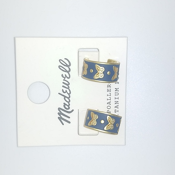 Madewell butterfly hoop earrings - Picture 4 of 4